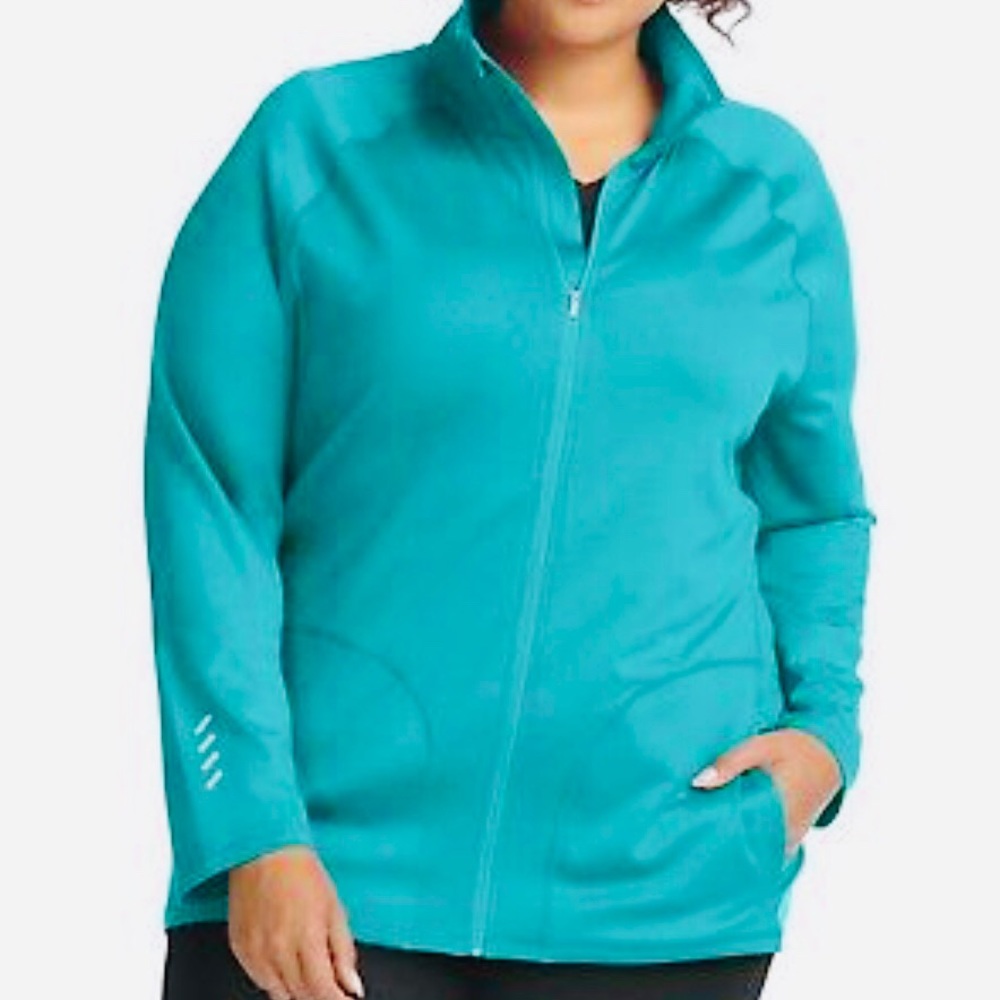 NWT Hanes Active Full Zip Jacket Sz 16W